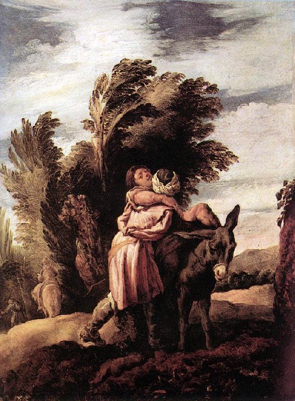 FETI, Domenico Parable of the Good Samaritan dfgj Sweden oil painting art